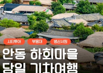 KTX - 안동시티투어 (당일) - 유네스코지정!! 하회마을 & 병산서원 & 부용대