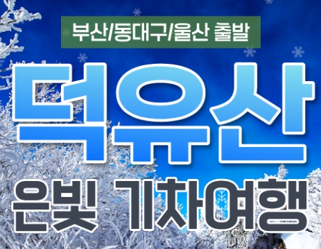 [KTX부산/울산/동대구] 은빛 설산 덕유산 곤도라&하늘 물빛정원 당일 기차여행-겨울