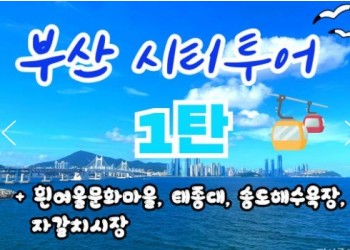 [KTX-서울역/광명역/대전역] 부산시티투어(1탄) - 태종대/송도케이블카/흰여울문화마을/산만디투어/자갈치시장 여행(당일)