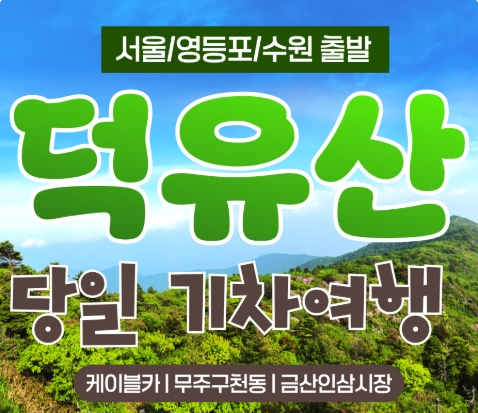 KTX - 덕유산 향적봉 & 관광곤도라 & 무주구천동계곡 여행(당일)