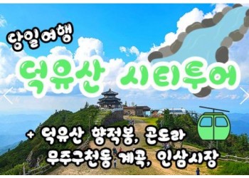 KTX - 덕유산 향적봉 & 관광곤도라 & 무주구천동계곡 여행(당일)