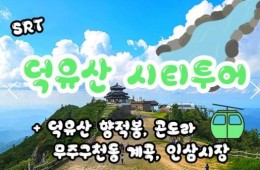 SRT - 덕유산 향적봉(정상) & 관광곤도라 & 무주구천동계곡 여행(당일)