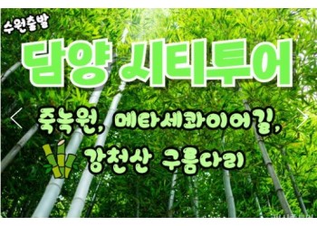 (수원출발)KTX+새승 - 담양 시티투어 여행(당일)-담양죽녹원/강천산구름다리/메타세콰이어