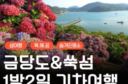 [KTX] 섬섬투어(금당도 해상투어+수국 쑥섬)&팔영산 치유의 숲 1박2일 기차여행-4식
