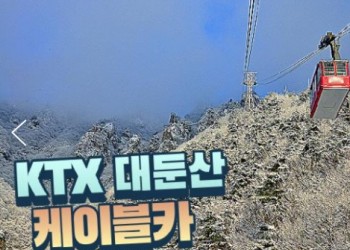 (동대구역출발)KTX - 대둔산 구름다리 눈꽃 & 케이블카 설경 & 뿌리공원 & 하늘물빛정원 여행(당일)