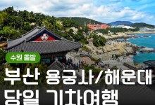 (수원출발)KTX - 부산시티투어(2탄) - 해운대 해변열차 & 용궁사 & 자갈치시장 여행(당일)