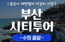 (수원출발)KTX+새마을 - 부산시티투어(2탄) - 해운대 해변열차 & 용궁사 & 아난티코브 여행(당일)